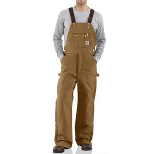 Carhartt Zip-To-Thigh Bib Overall Lined 34x30 NWT